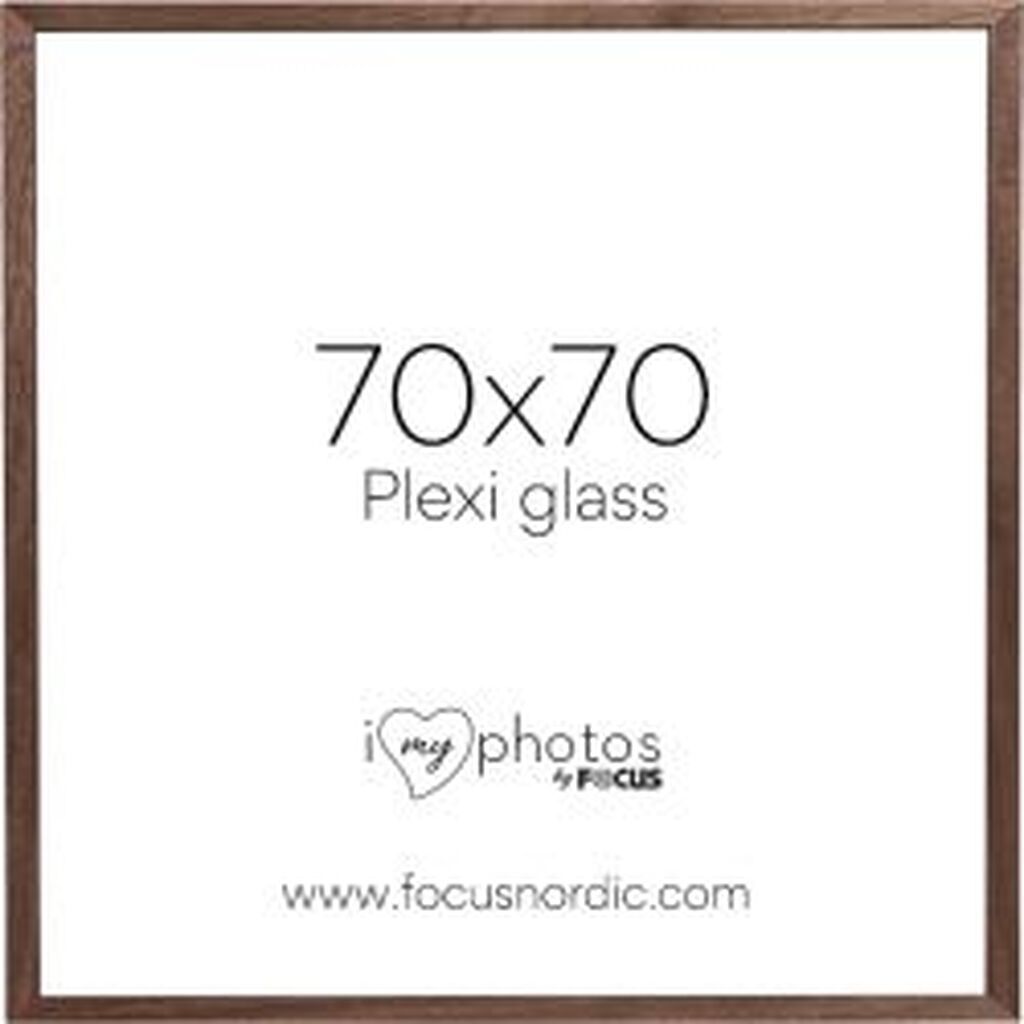 Focus Soul Walnut veneer 70X70 Plexi