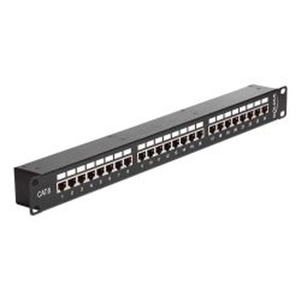 Delock 19? Coupler Patch Panel 24 Port Cat.6 Black