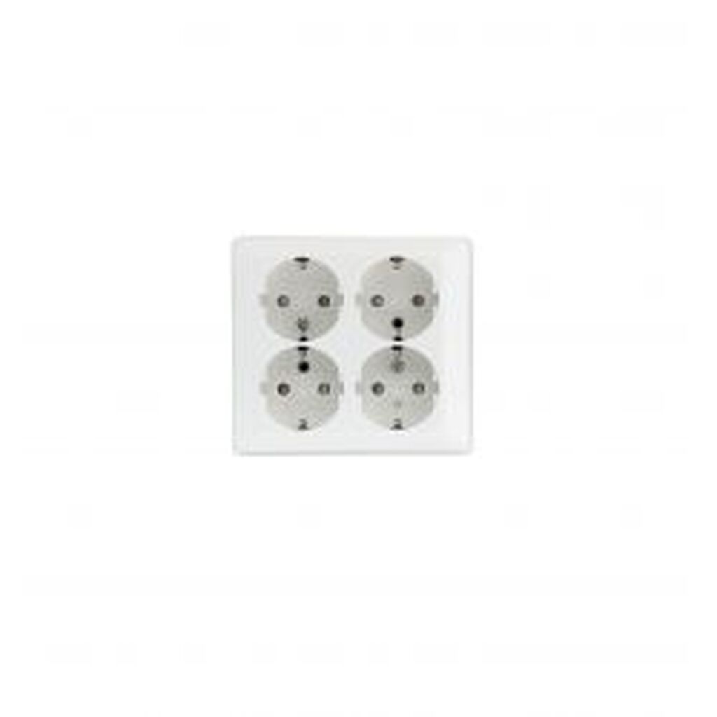 Nordicquality Elko 4-way Socket Outlet W/earth16a / 250v, Ip20, Surface Mo
