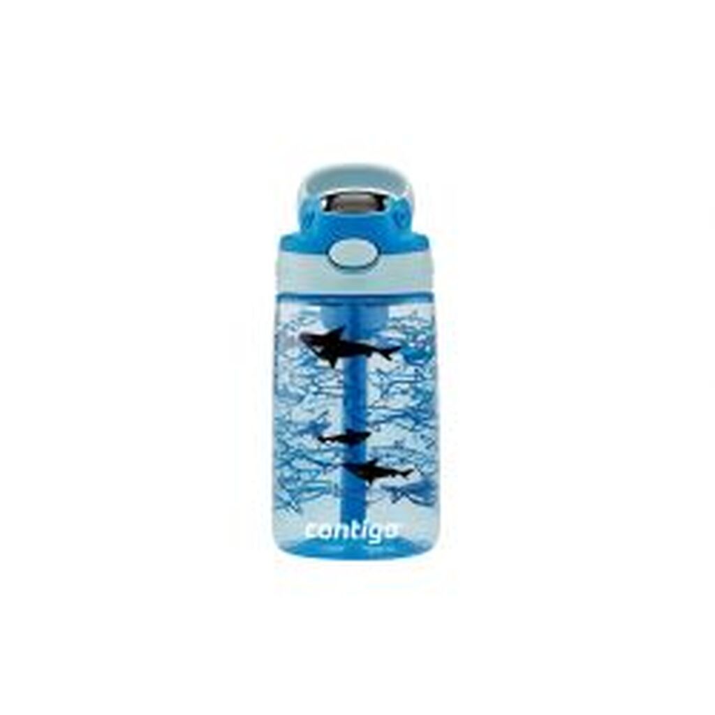 Contigo Easy Clean Blue Sharks, 420ml - AUTOSPOUT - Drikkeflaske