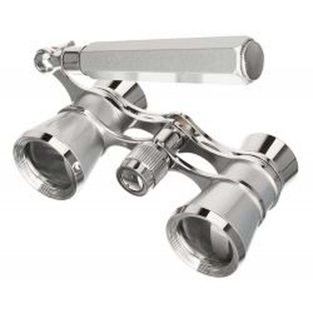 Levenhuk Broadway 325E Silver Lorgnette Opera Glasses - Kikkert
