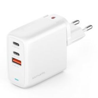 4smarts Charger Gan Flex 65w 2 Usb-c+1 Usb-a White