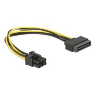 Delock Cable Power Sata 15 Pin &gt; 6 Pin Pci Express