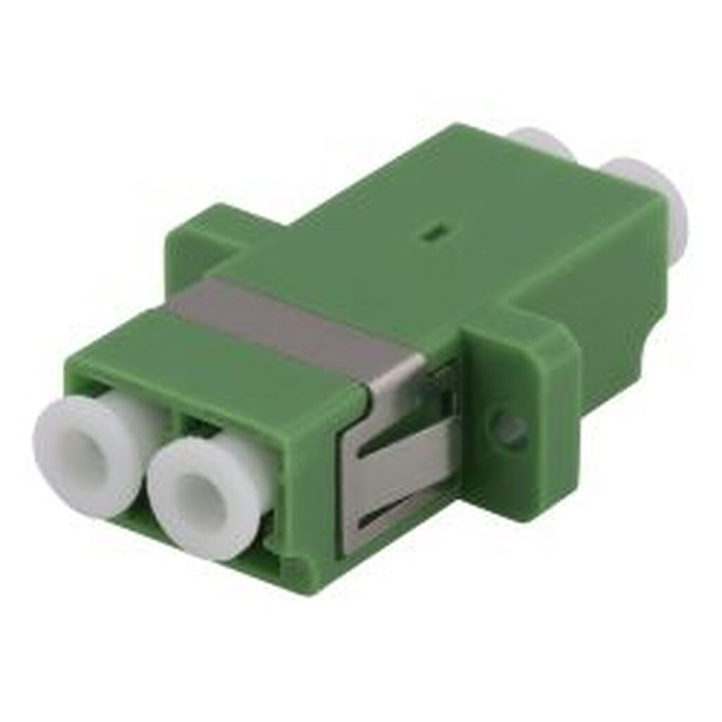 Deltacoimp Fiber Coupler Snap-in, 2xlc-lc, Singlemode, Duplex, Green