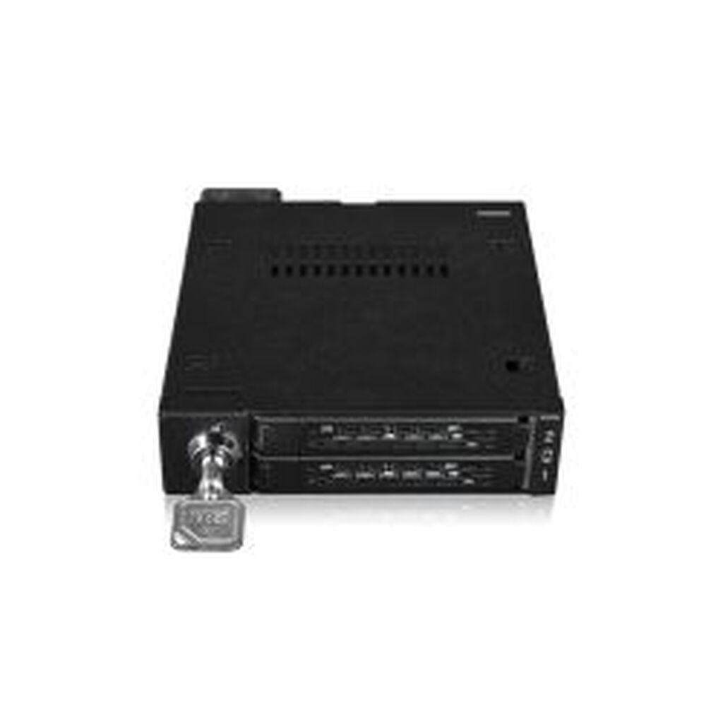 Icydock 2x U.2 Ssd To Slimsas In 1x 3.5 Bay Metal Black