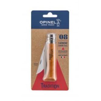 Opinel NÂ°8 Carbon Steel 8,5 Cm. Bøg Blister - Kniv