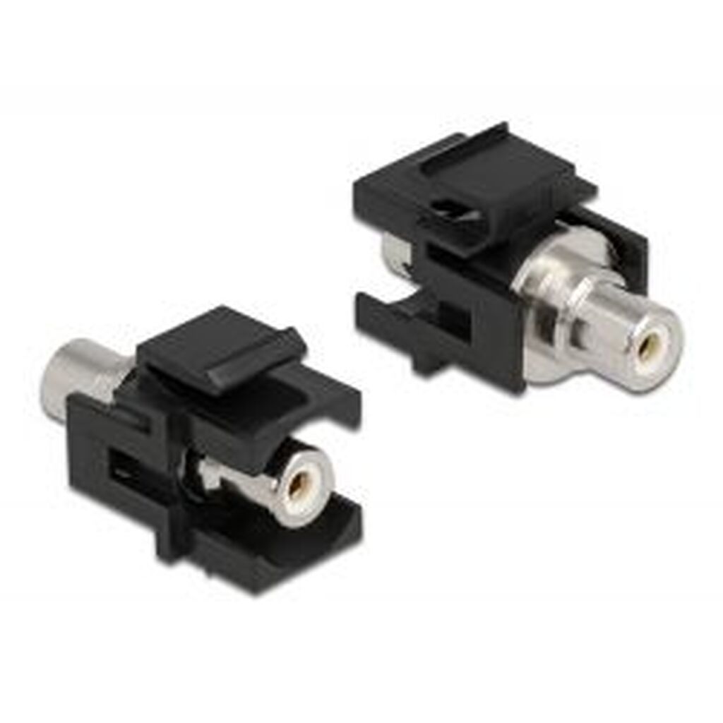 Delock Keystone Module Rca Female &gt; Rca Female White / Black