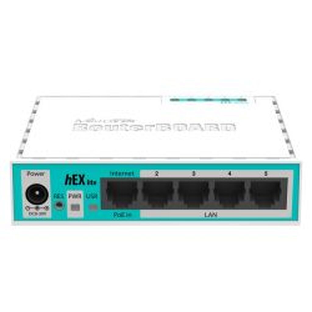 Mikrotik Rb750 64mb 5xlan Cabinet And Power L4 (hex Lite)