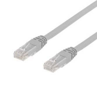 Deltaco U/utp Cat6 Patch Cable, Lszh, 0.75m, Grey