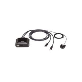 Aten 2-port Usb-c 4k Displayport Kvm Switch - Tilbehør til computer