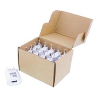 Deltaco Usb Wall Charger, 1 A, Refill For Display, White