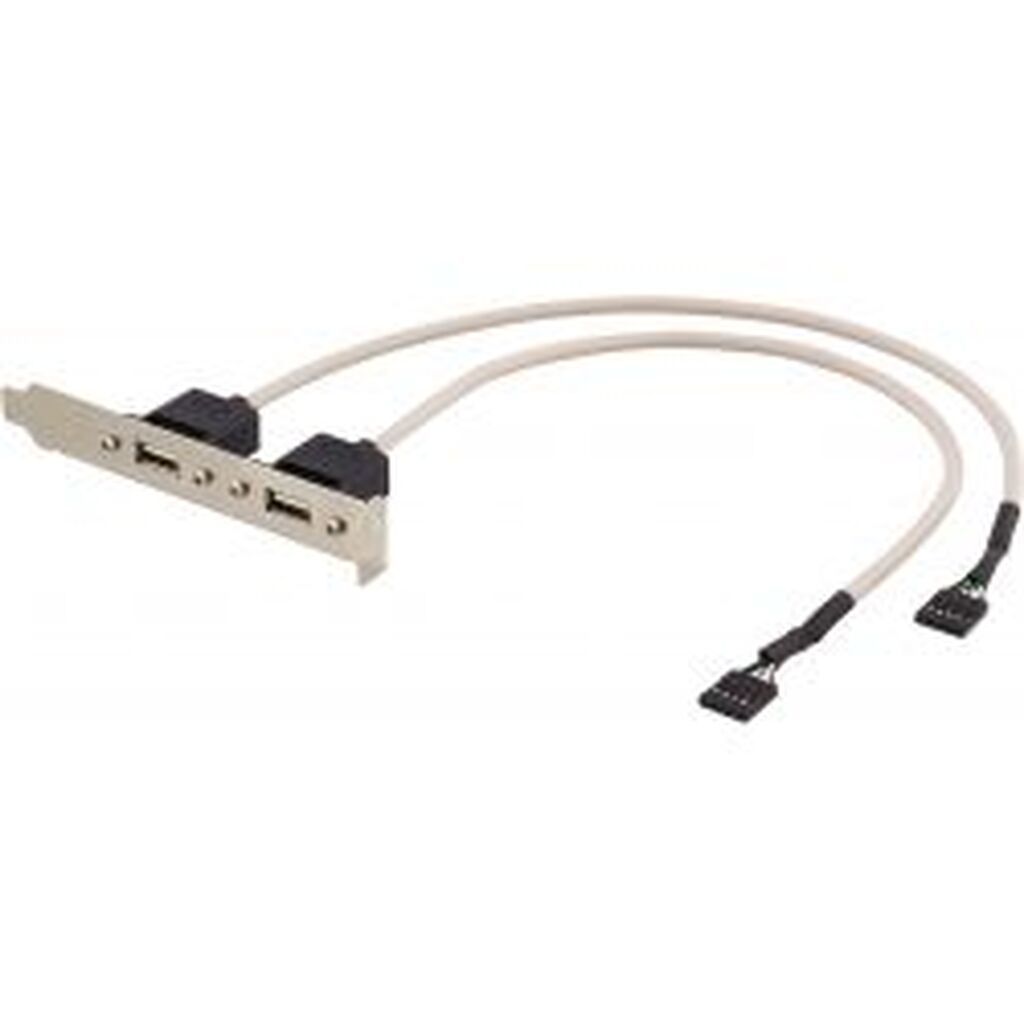 Deltaco 2x5-pin Usb Connector For Motherboard Usb Support, 30cm