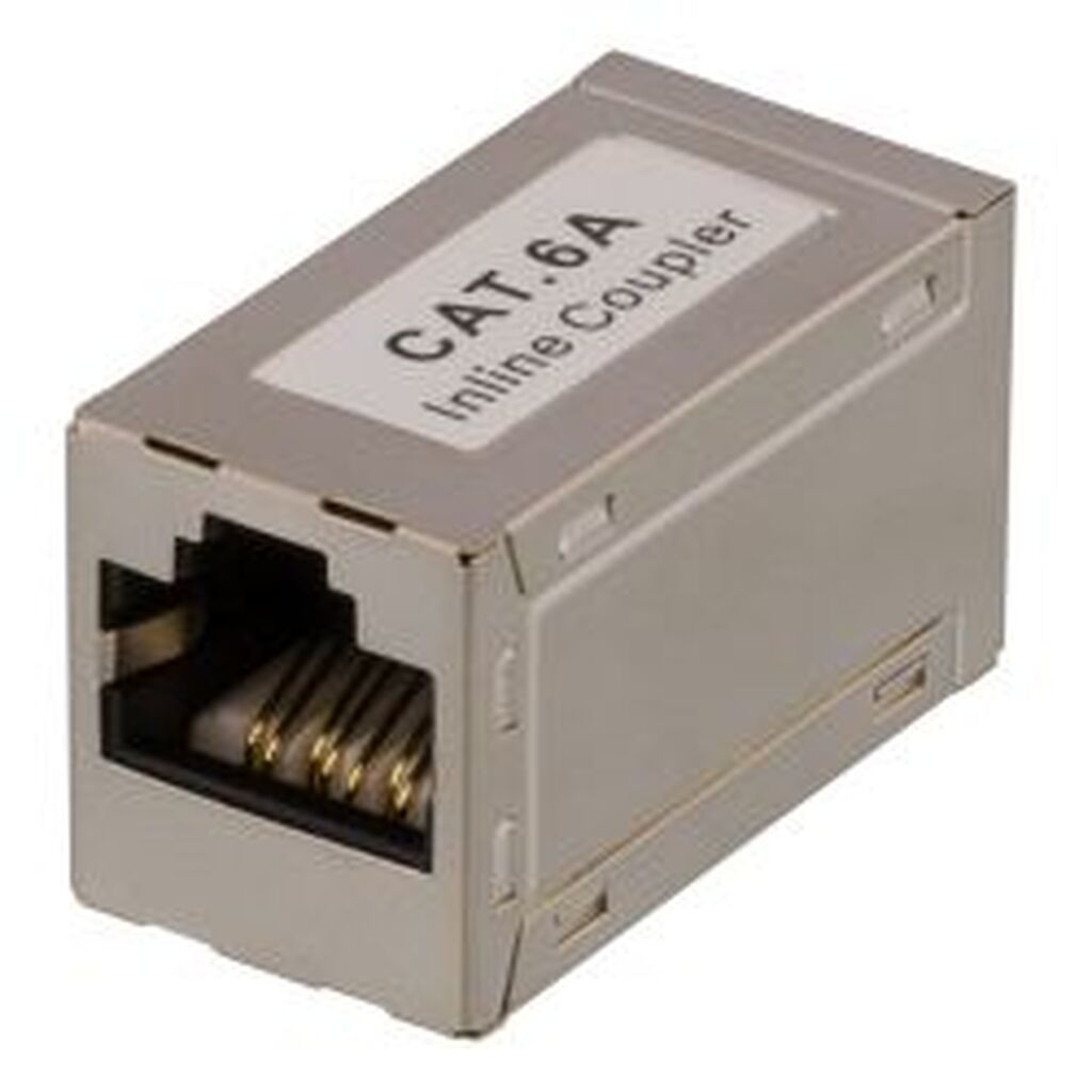 Deltaco Coupler Cat6a, Ftp (shielded), Female-female, Silver - Diverse