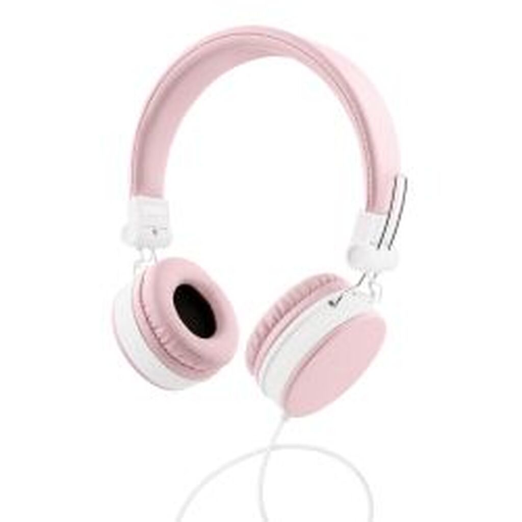 Streetz H300 Headphones With Microphone, Foldable, 3.5 Mm, Pink - Høretelefon