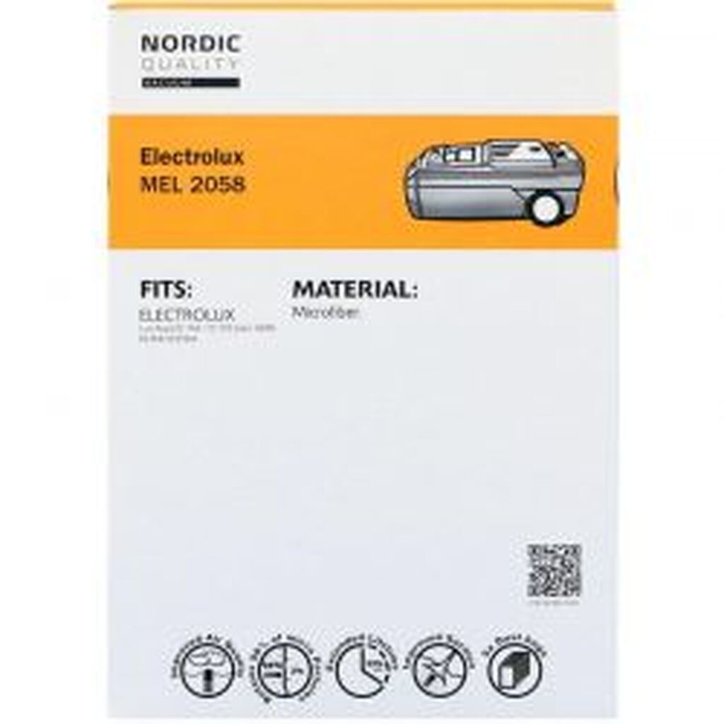 Nordicquality Mel 2054 Euronics Støvsugerposer 5 Stk