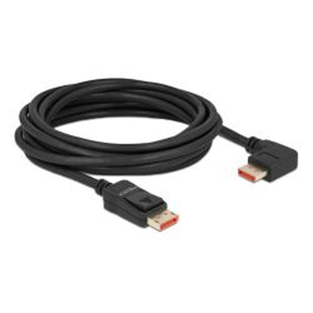 Delock Displayport Cable Male&gt; Male 90Â° Right Angled 8k 60 Hz 5m