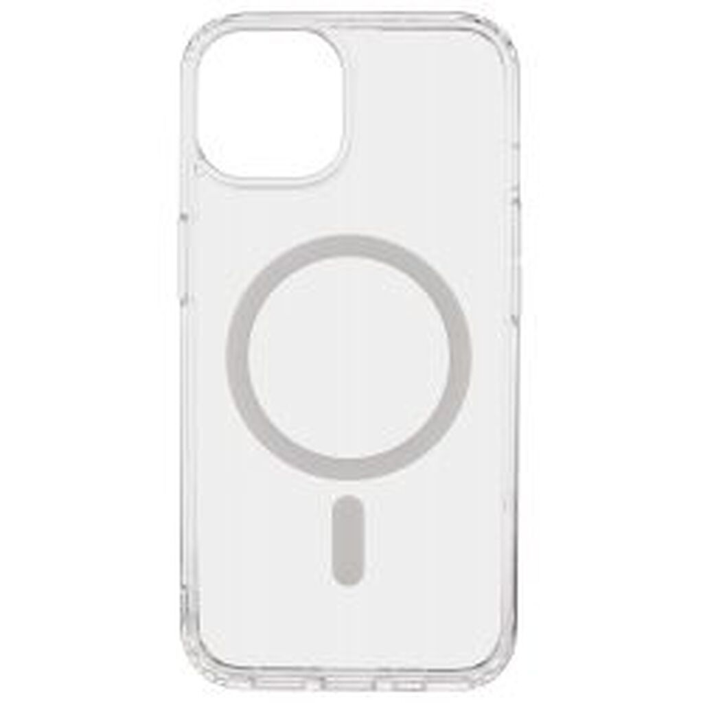 Essentials Iphone 13/14/15 Clear Back Cover With Magnet, Transparent