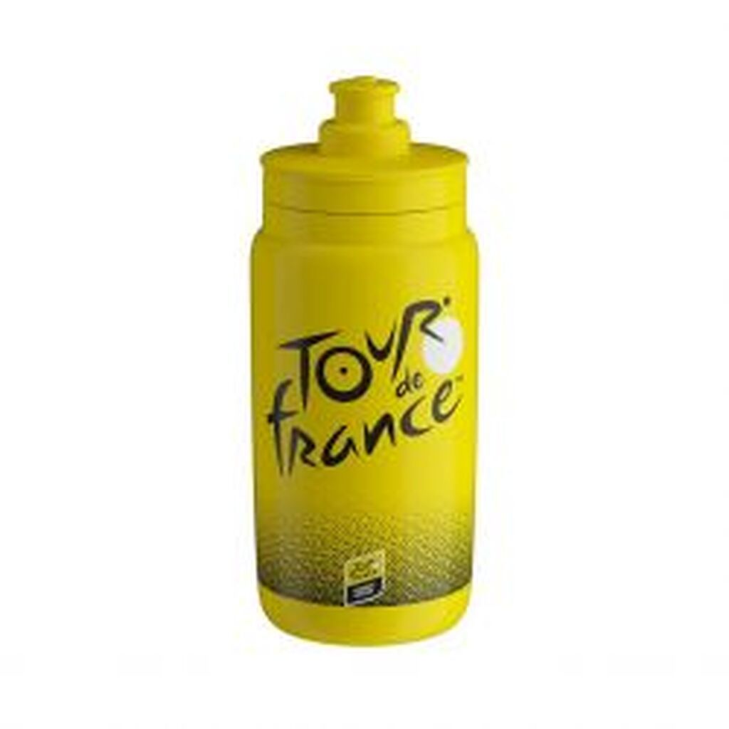 Elite Bottle FLY Teams 2024 Tour de France Yellow 550ml - Drikkeflaske