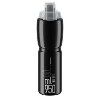 Elite Flaske JET plus sort 950ml - Drikkeflaske