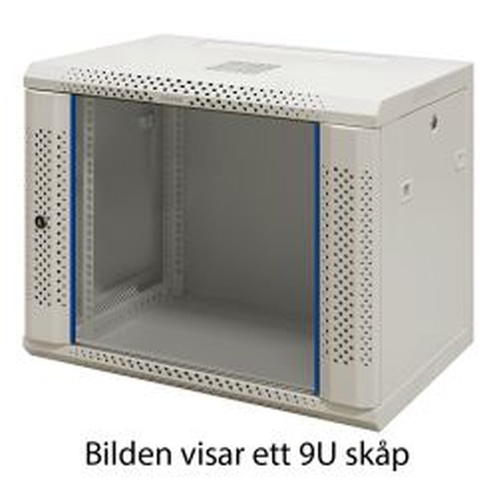 Toten System Z, 19 Wall Cabinet, 6u, 600x600, Glass Door, White - Tilbehør til computer