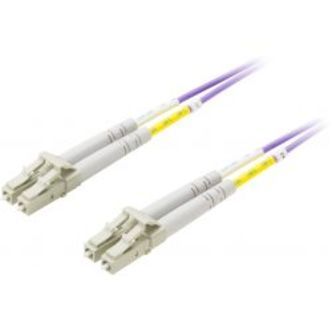 Deltaco Om4 Fiber Cable, Lc - Lc, 50/125, Duplex, Multimode, 7m