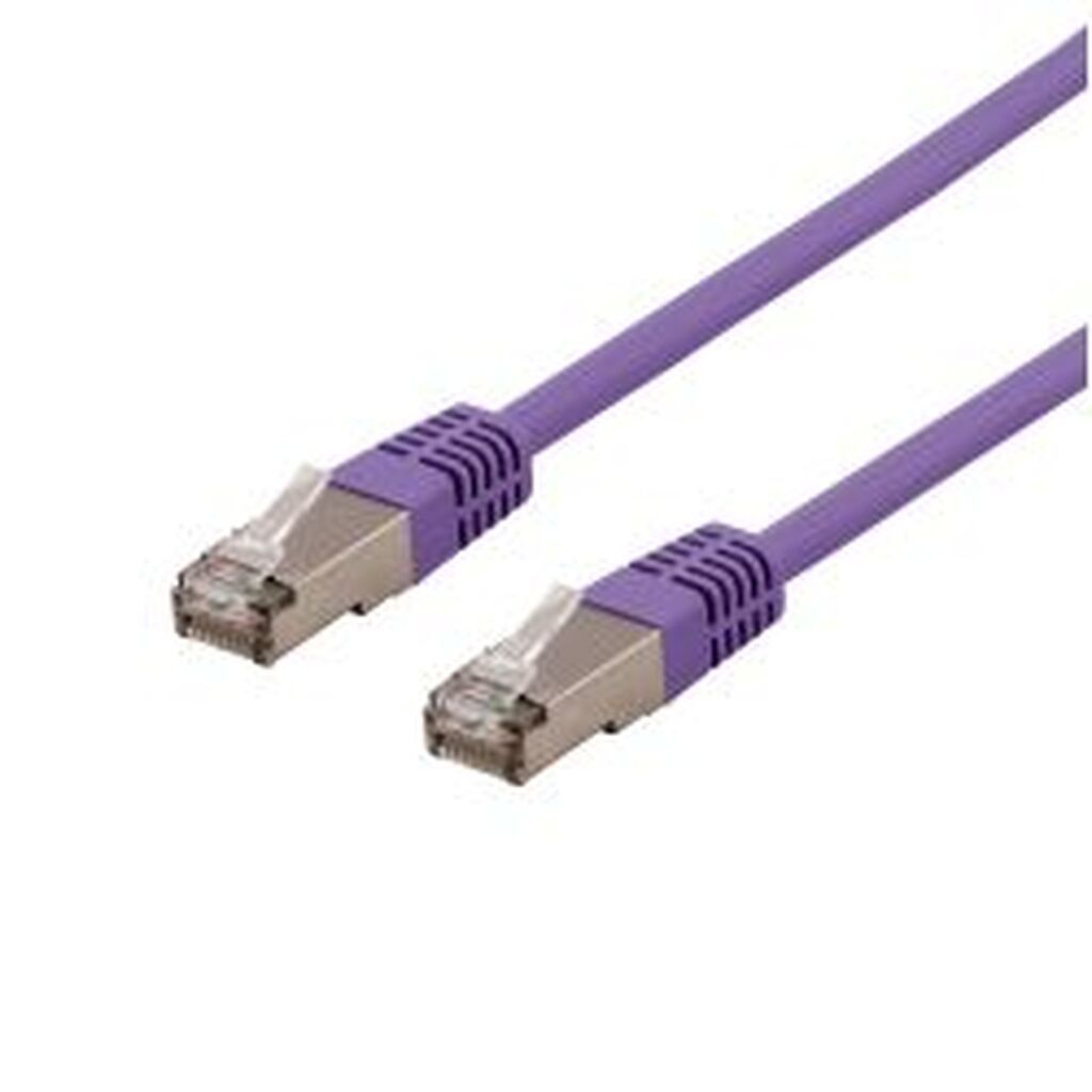 Deltaco U/ftp Cat6a Patch Cable, Lszh, 0.5m, Purple