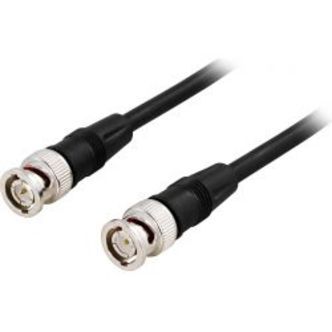 Deltaco Coaxial Patch Cable, Rg59, Bnc Ma-ma, 75 Ohm, 3m, Black
