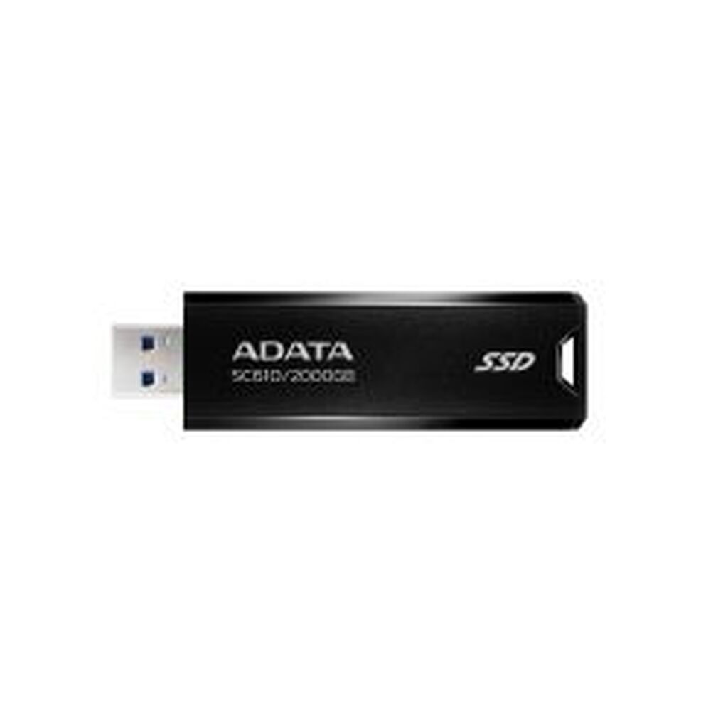 Adata Sc610 2tb Pocket Size External Ssd, Retractable Design