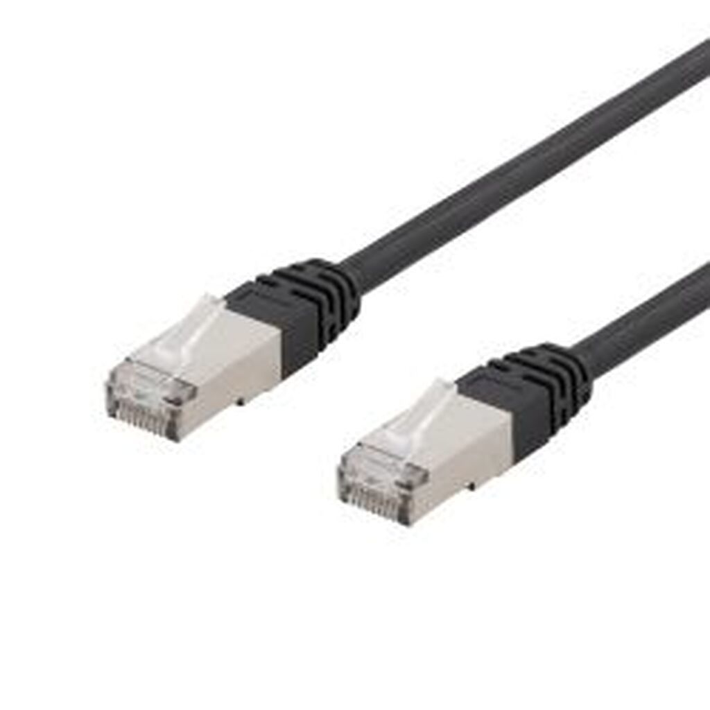 Deltaco S/ftp Cat6 Patch Cable, 2m, 250mhz, Uv Resistant, Black