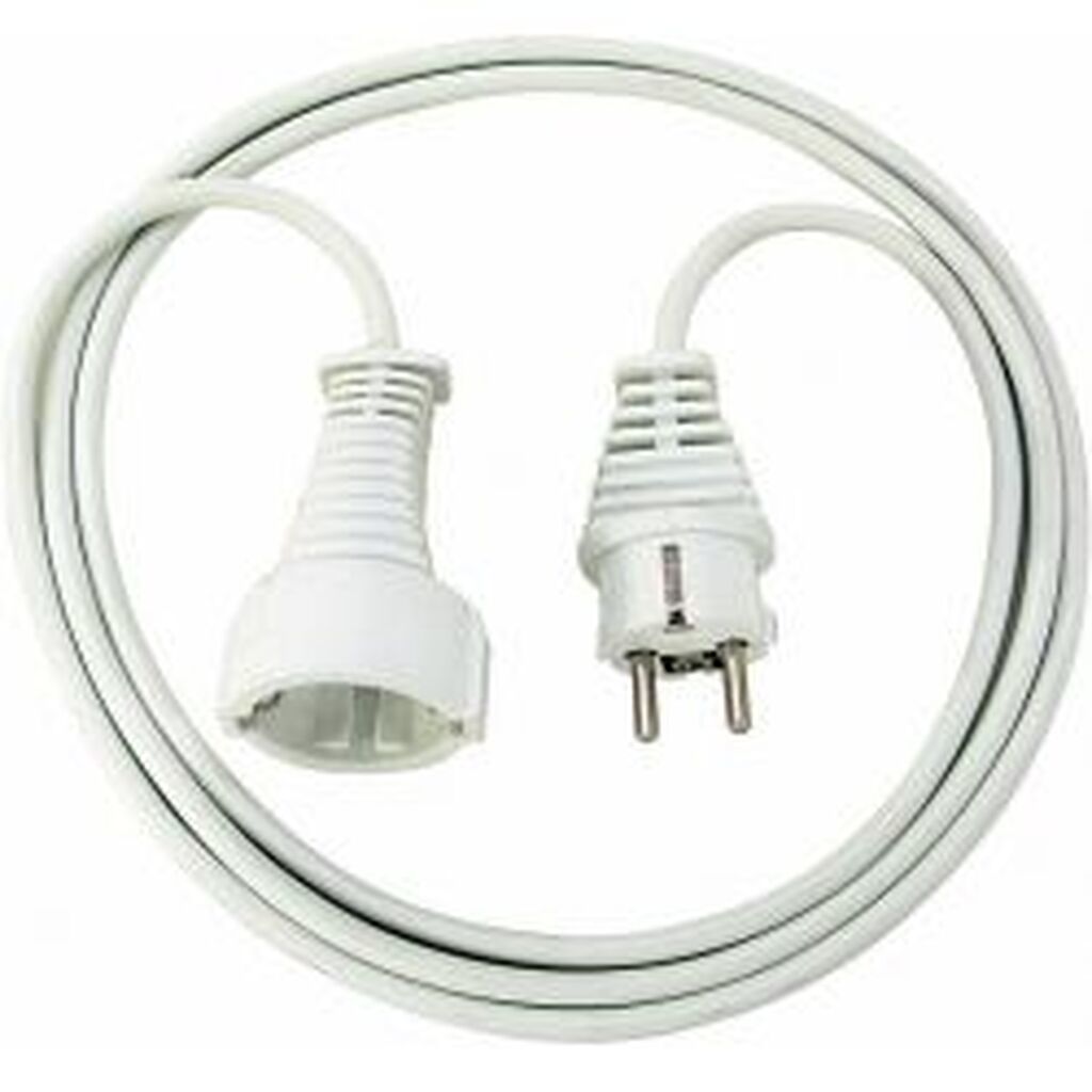 Brennenstuhl Earthed Extension Cable, Cee 7/7 - Cee 7/4, 2m, White