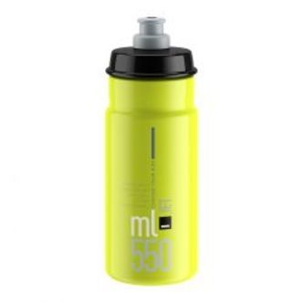 Elite Flaske Jet gul fluo, sort logo 550ml - Drikkeflaske