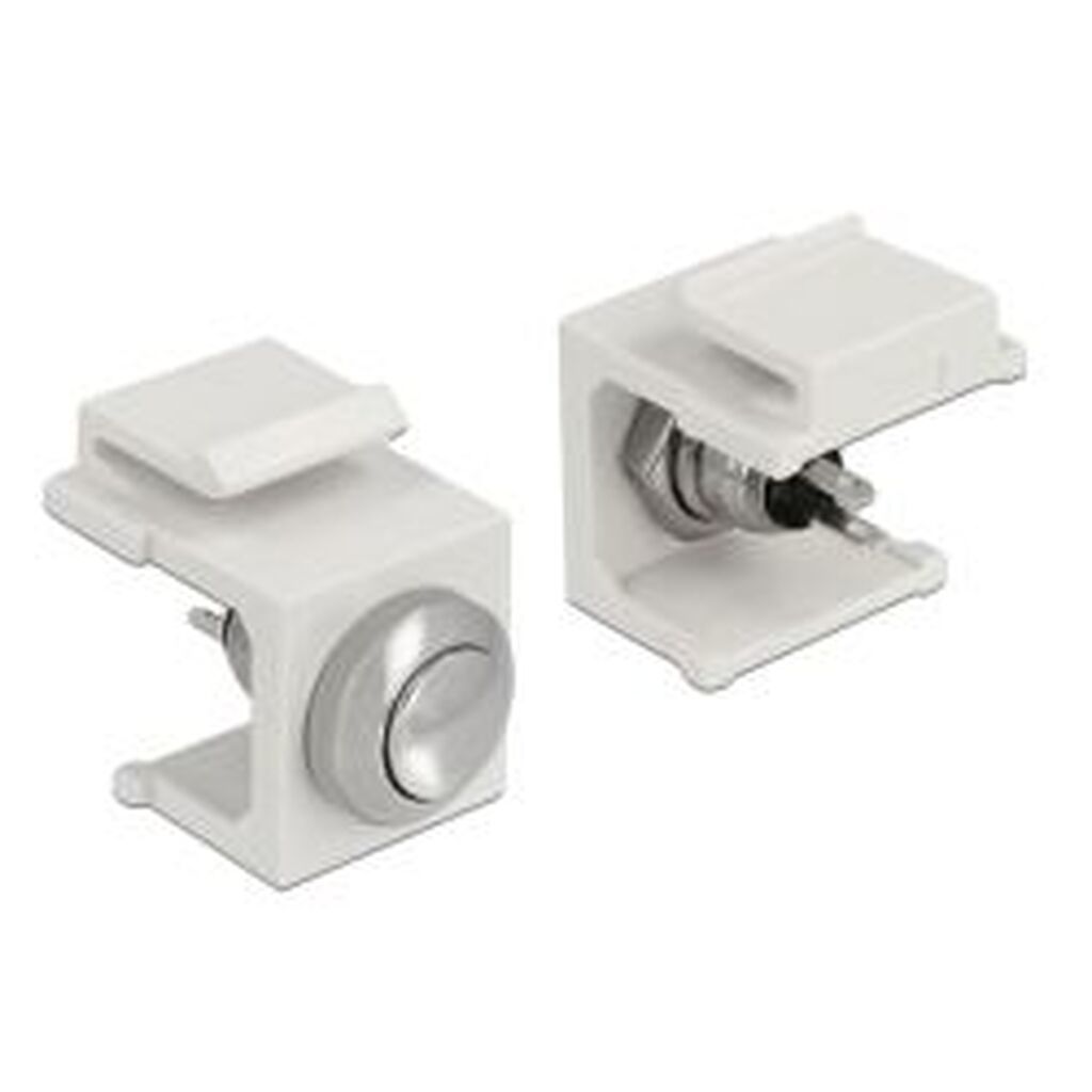 Delock Keystone Push-button Black