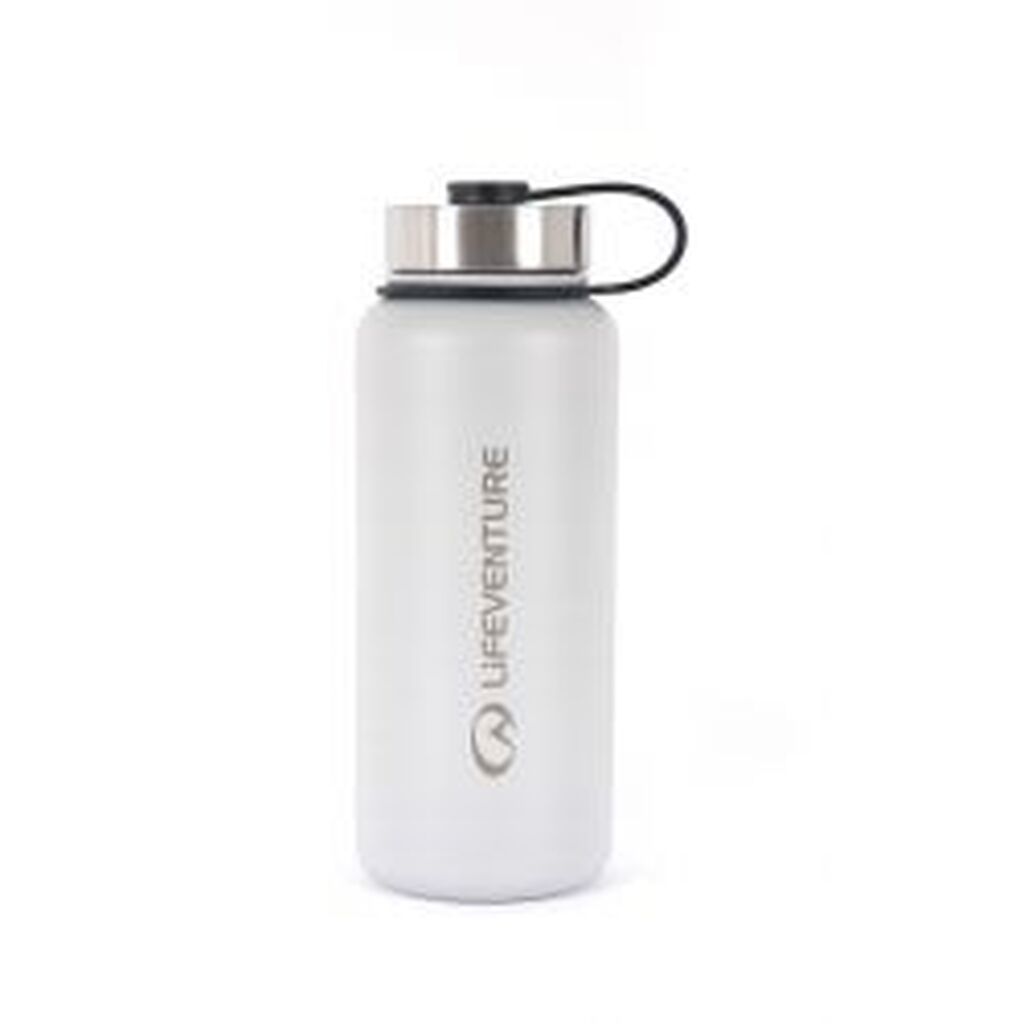 Lifeventure 1 Litre Flask Light Grey - Drikkeflaske