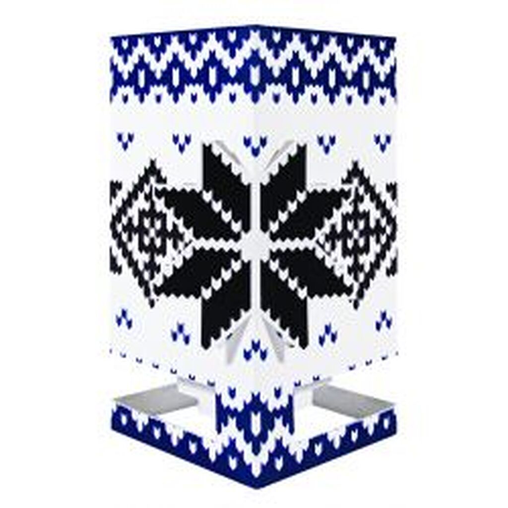 Mayves Greeting Card/candle Norsk Frostrose- Blue Knitting - Postkort