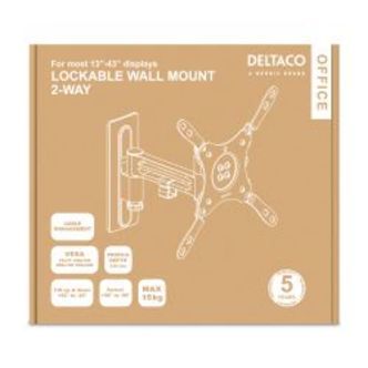 Deltaco Tv/monitor Wallmount Rvs/motorhomes Swivel Tilt 1343