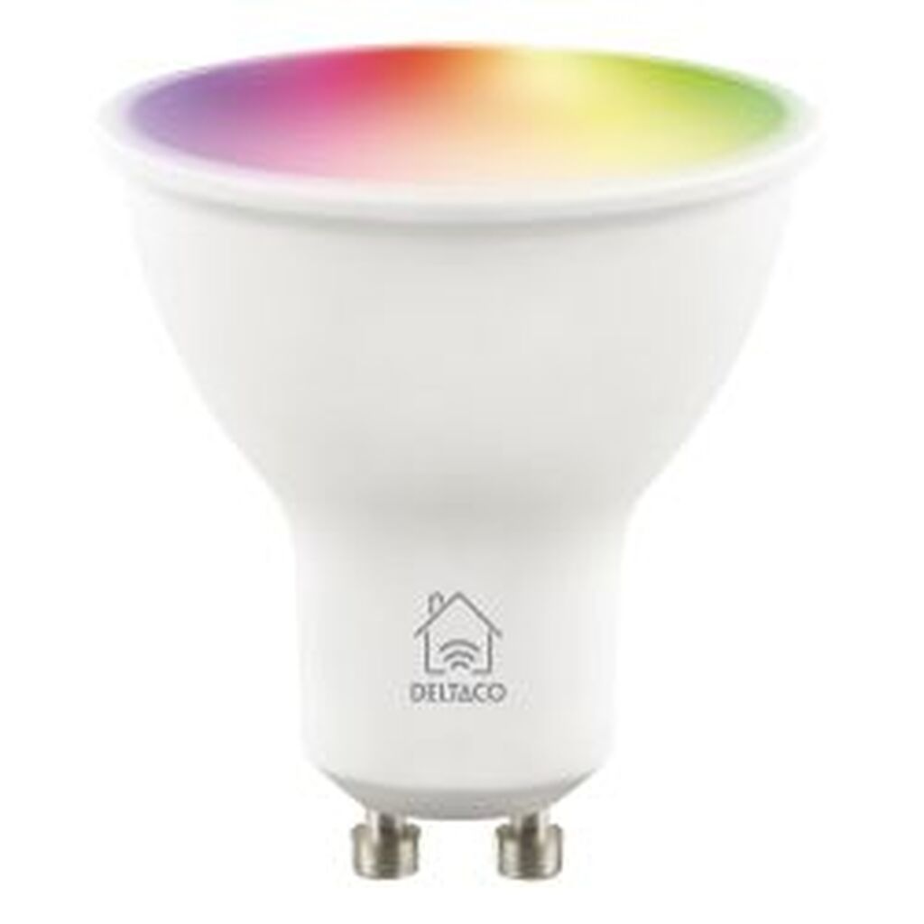 Deltaco Smart Home Led-lampe, Gu10, Rgb, 4.7w, 400lm - Pære