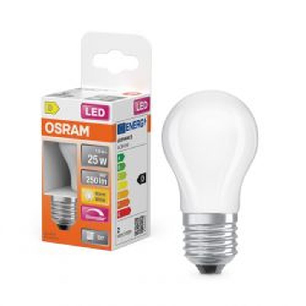 Osram Led Mini-ball Fr 250lm 1,8w/827 (25w) E27 Dimmable