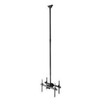 Deltaco Telescopic Back-to-back Led/lcd Ceiling Mount, Black