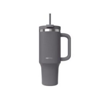 Contigo Streeterville Tumbler with handle Darkstone, 1200ml - Drikkeflaske