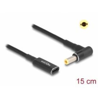 Delock Laptop Charging Cable Usb Type-c Female To 5.5 X 2.5 Mm 15cm