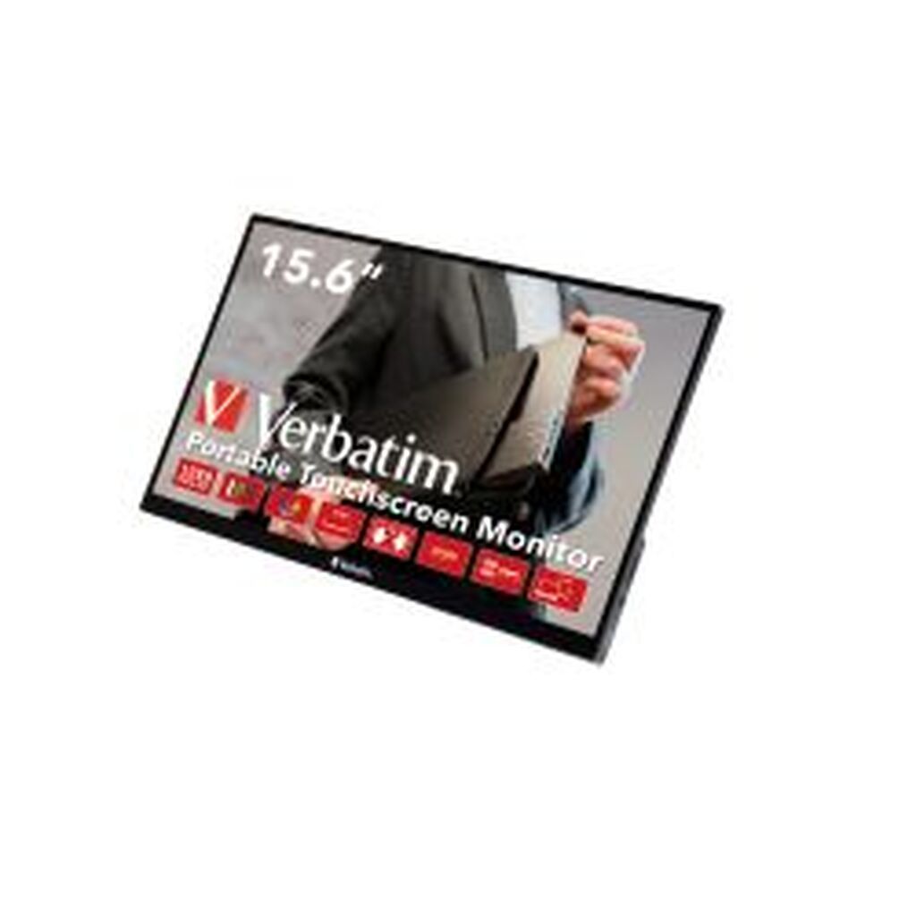 Verbatim Pmt-15 Portable Monitor 15.6 Full Hd 1080p Metal Housing