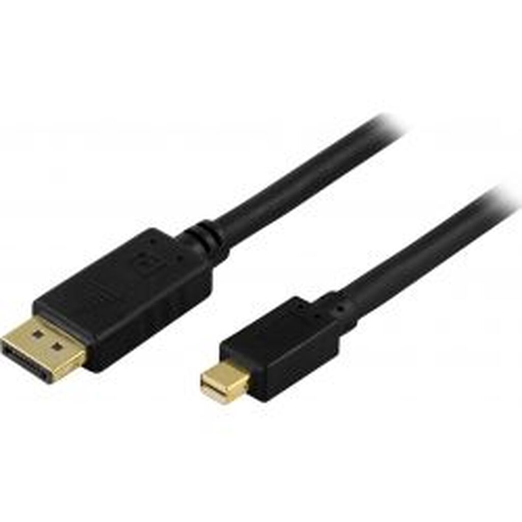 Deltaco Displayport To Mini Displayport Cable, 5m, Black