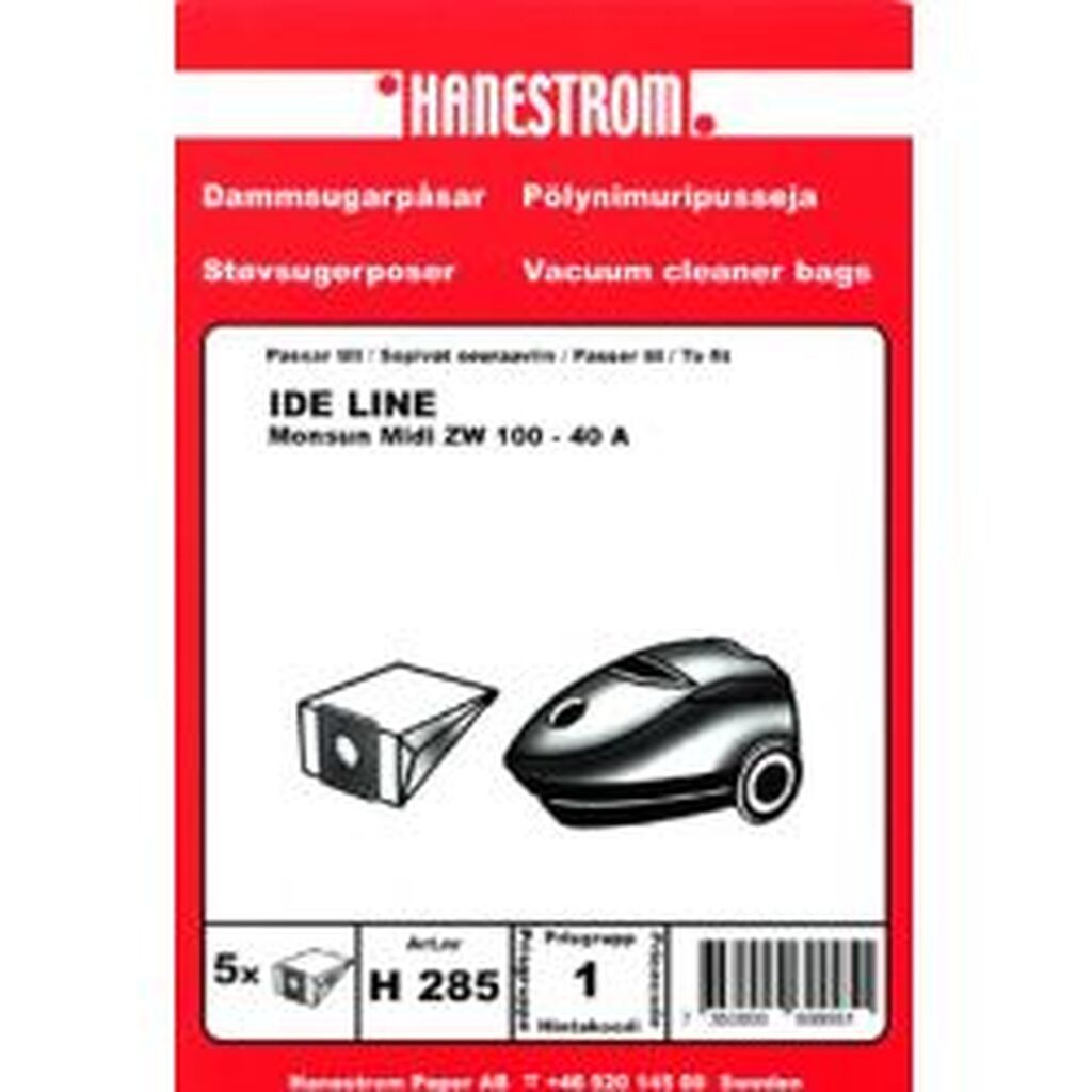 Hanestroem Dammsugarpåsar Ide Line Monsun Midi Zw100-40