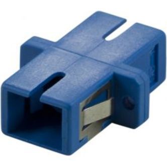 Deltaco Fiber Coupler Snap-in, 1xsc-sc, Singlemode, Simplex, Blue