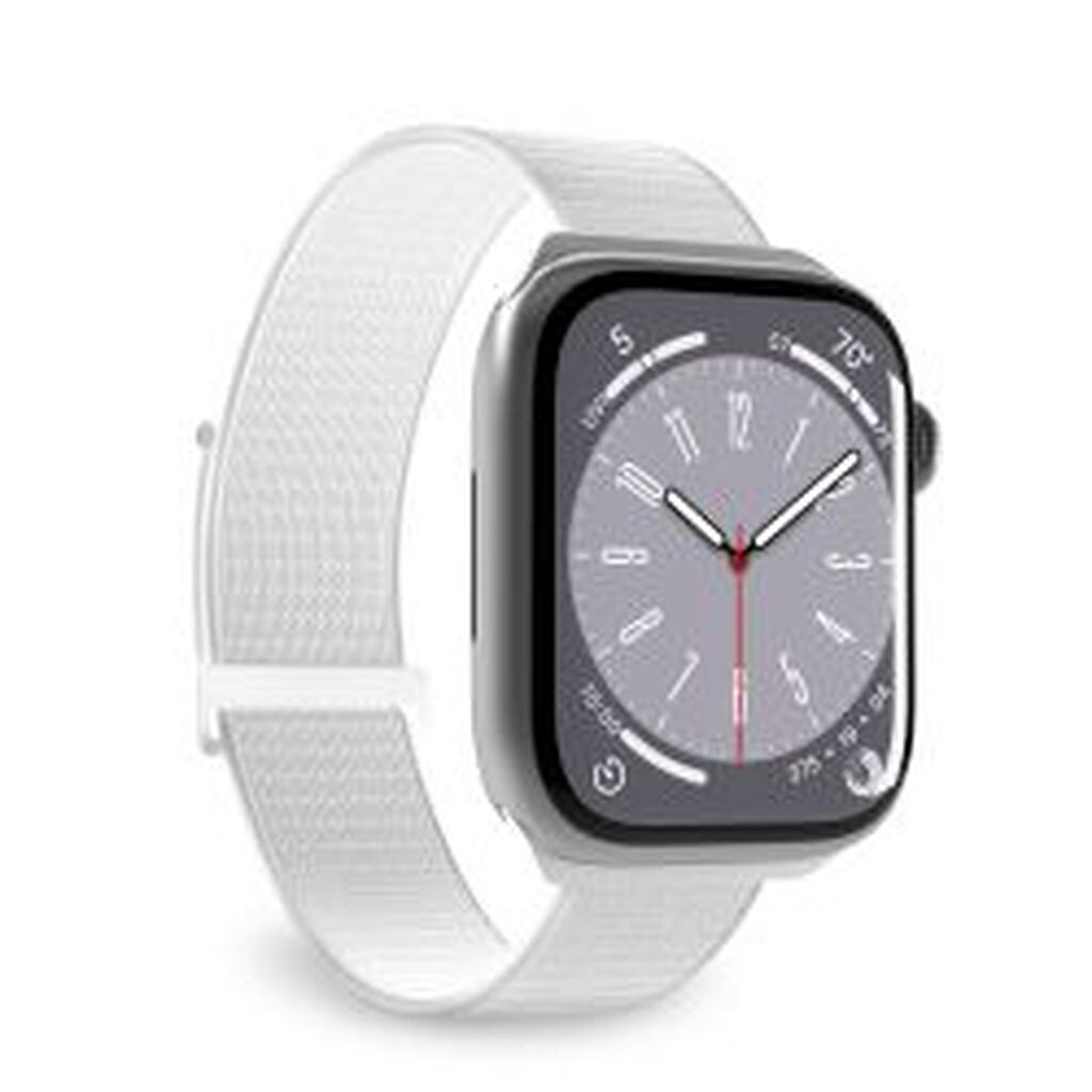 Puro Apple Watch Band 42-49 Mm Nylon Wristband, Ice Wh. - Urrem