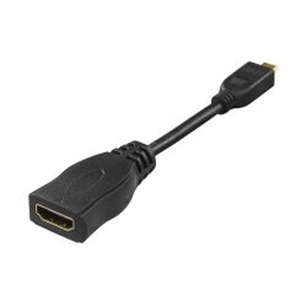Deltaco Hdmi - Micro Hdmi Adapter, 0.1m, Black - Adapter