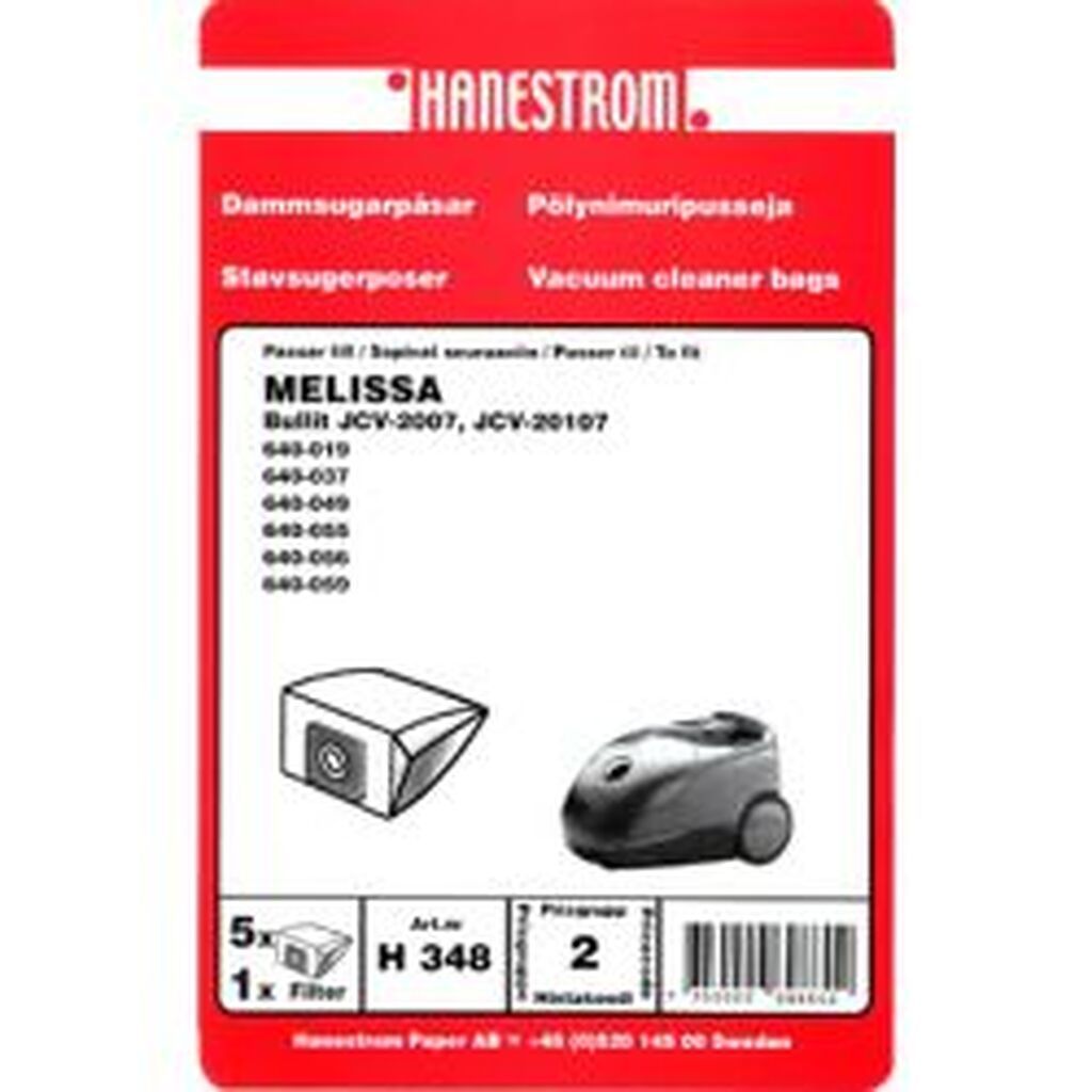 Hanestroem Dammsugarpåsar Melissa Bullit