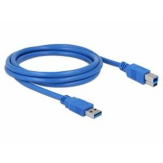 Delock Cable Usb 3.0 Type-a Male &gt; Usb 3.0 Type-b Male 2.0 M Blue
