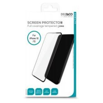 Deltaco Screen Protector, Iphone 15/16 (6.1), 2.5d Full Coverage