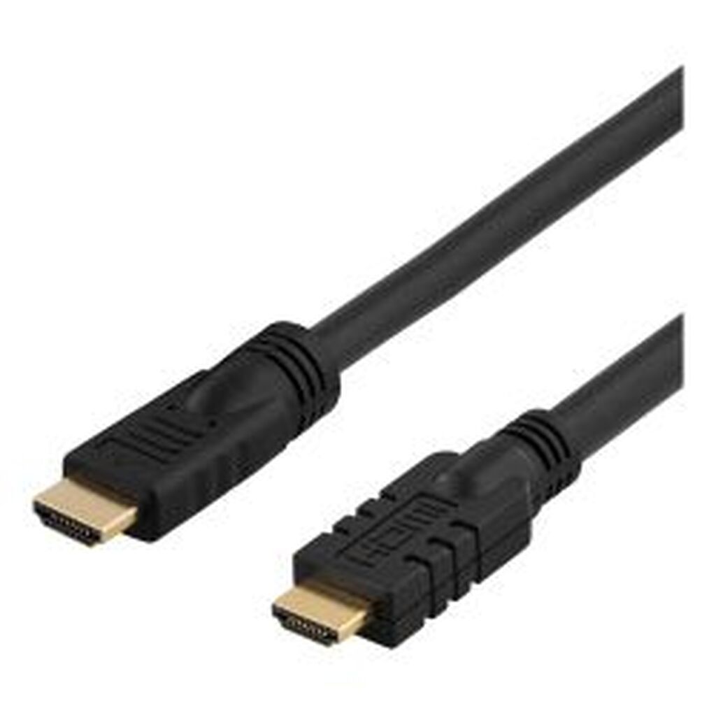 Deltaco Active Hdmi Cable, Hdmi High Speed With Ethernet, 10m, Black
